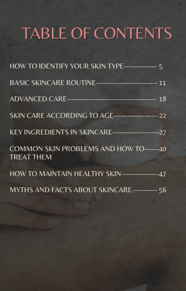 Skincare 101 - Guide to Healthy Skin EBOOK