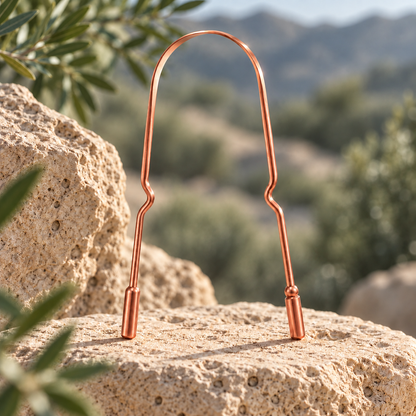 Antibacterial Copper Tongue Scraper
