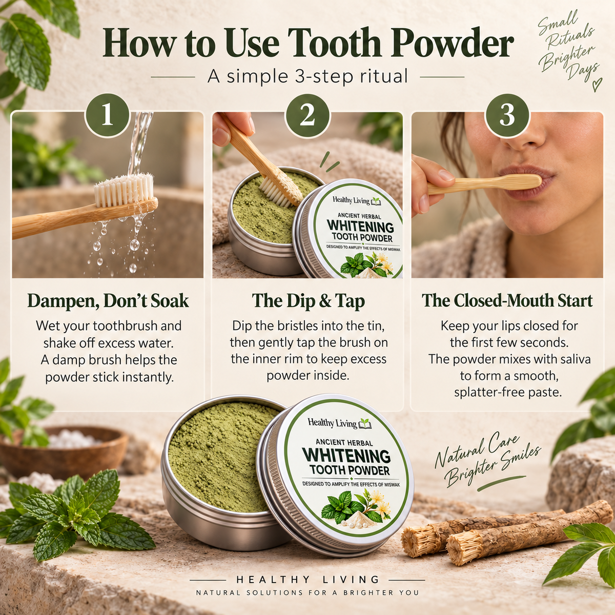 Ancient Whitening Tooth Powder - Miswak