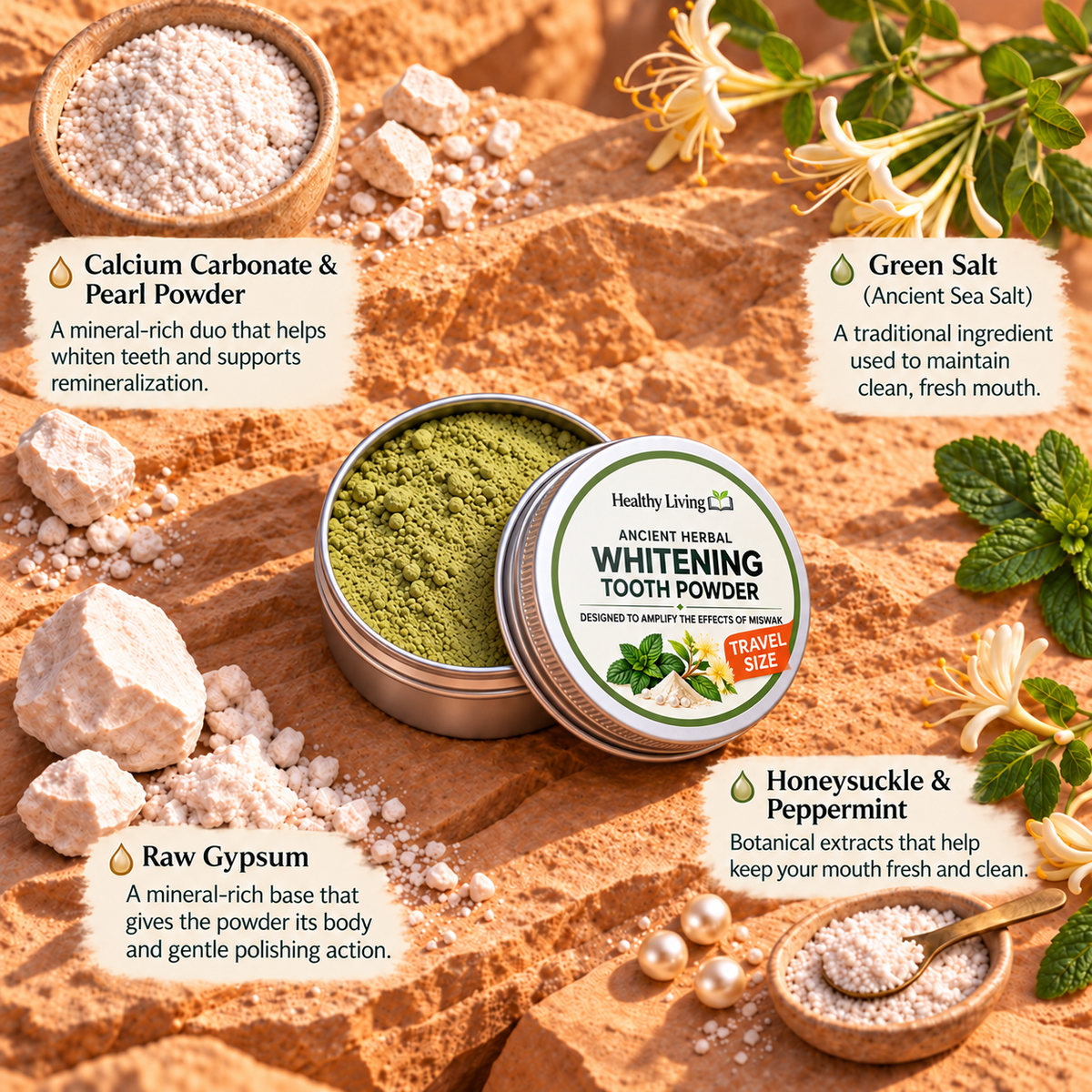 Ancient Whitening Tooth Powder - Travel Size