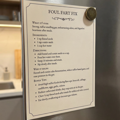 Gut Emergency Cards: 12 Remedies for Common Gut Issues