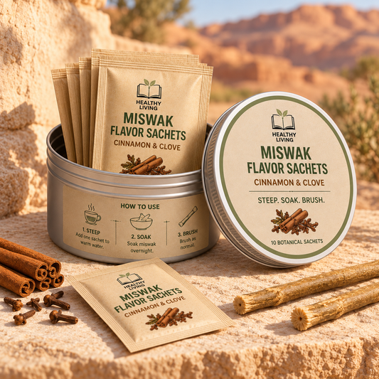 Miswak Flavor Sachets - Cinnamon & Clove 10pc