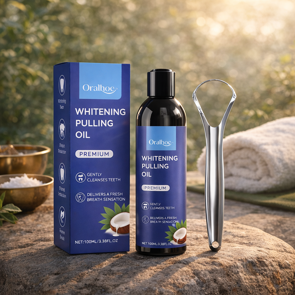 Ayurvedic Oil Pulling Blend + FREE Scraper